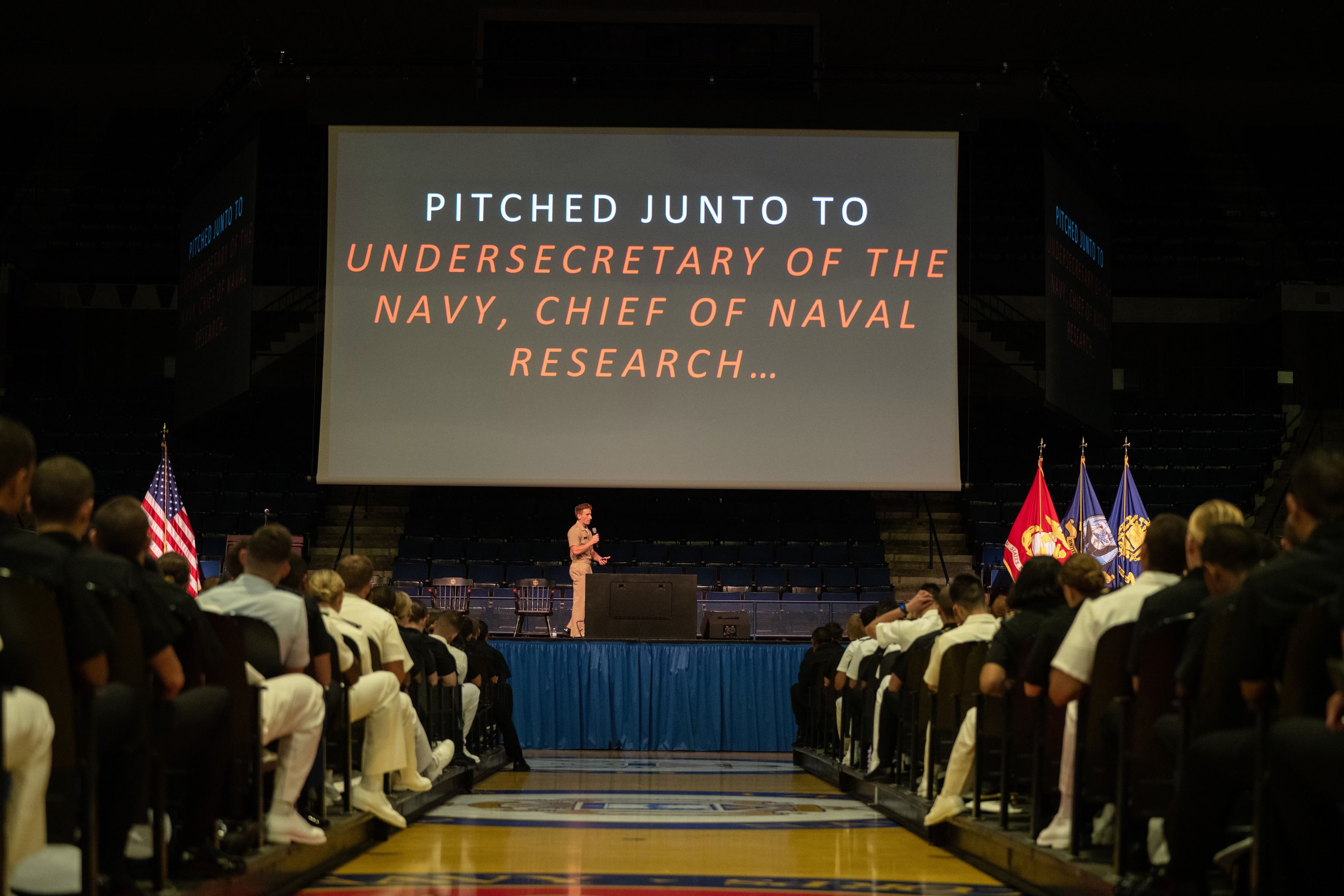 JUNTO — pitching at Naval Academy